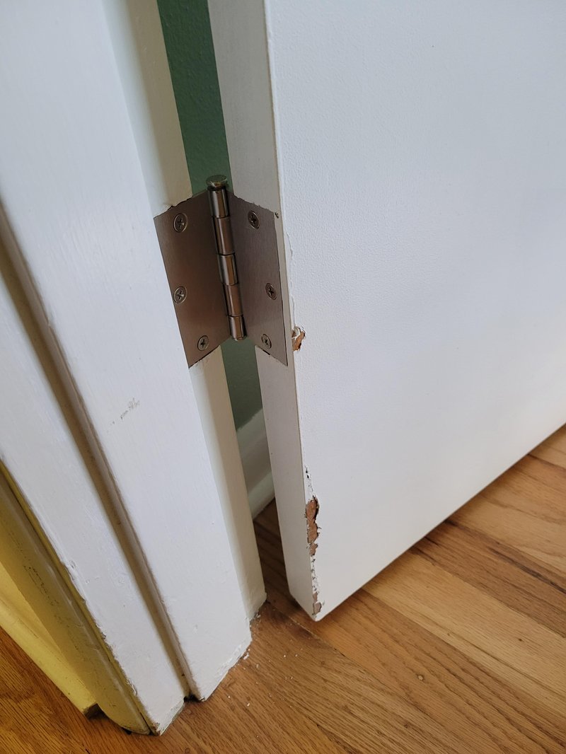 Adjusting Interior Door Hinges To Prevent Door Rubbing On Frame