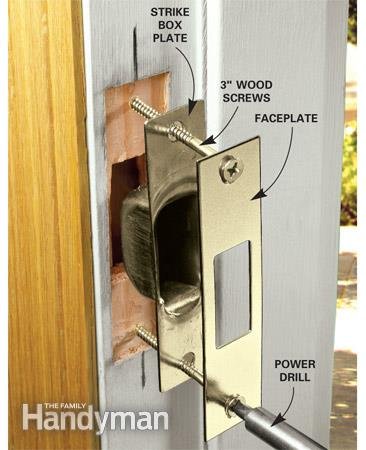 Best Ways To Secure A Deadbolt Strike Plate To The Door Frame Stud