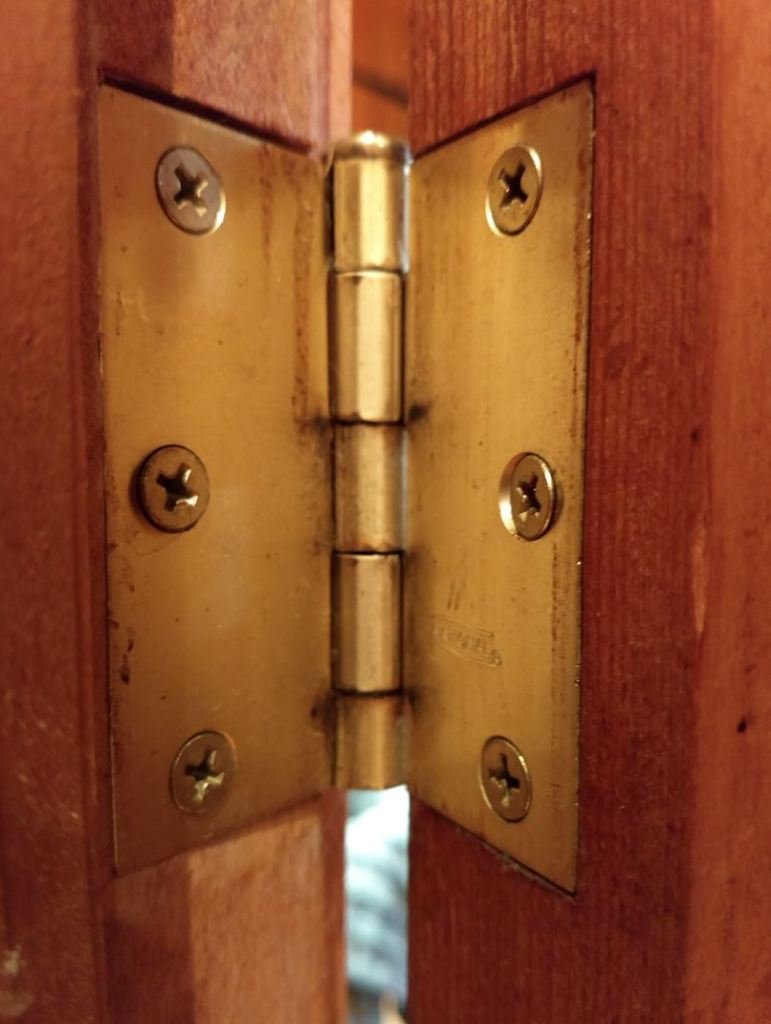 Fixing A Bent Hinge Pin On An Interior Door