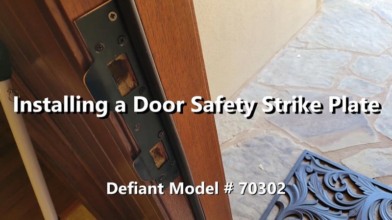 How To Adjust A Door Jamb To Accommodate A New Strike Plate
