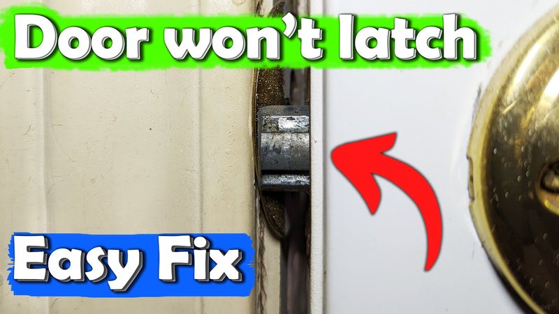 How To Adjust A Door That Doesn'T Latch Due To Settling