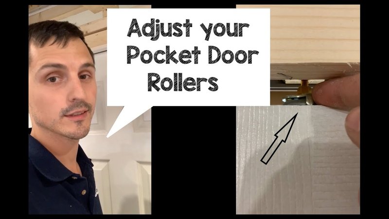 How To Adjust A Specific Brand'S Pocket Door Bypass Hardware
