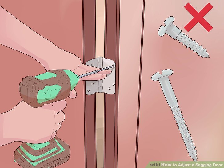 How To Adjust An Exterior Door That'S Sagging (Hinge Adjustment)