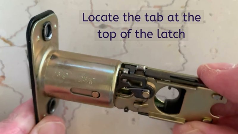 How To Adjust The Backset On An Adjustable Interior Door Latch