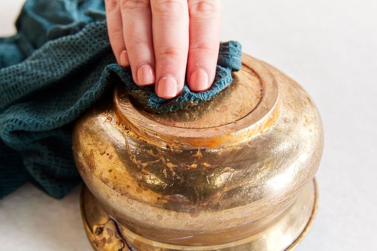 How To Clean And Restore The Shine On A Polished Brass Kick Plate