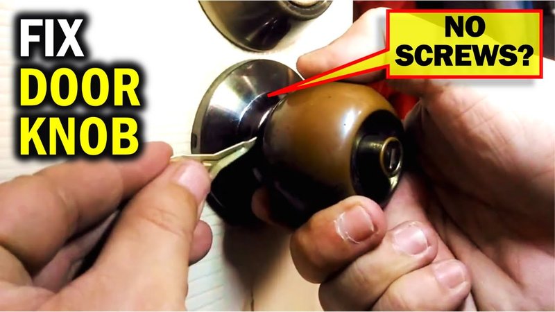 How To Disassemble A Kwikset Style Interior Door Knob For Repair
