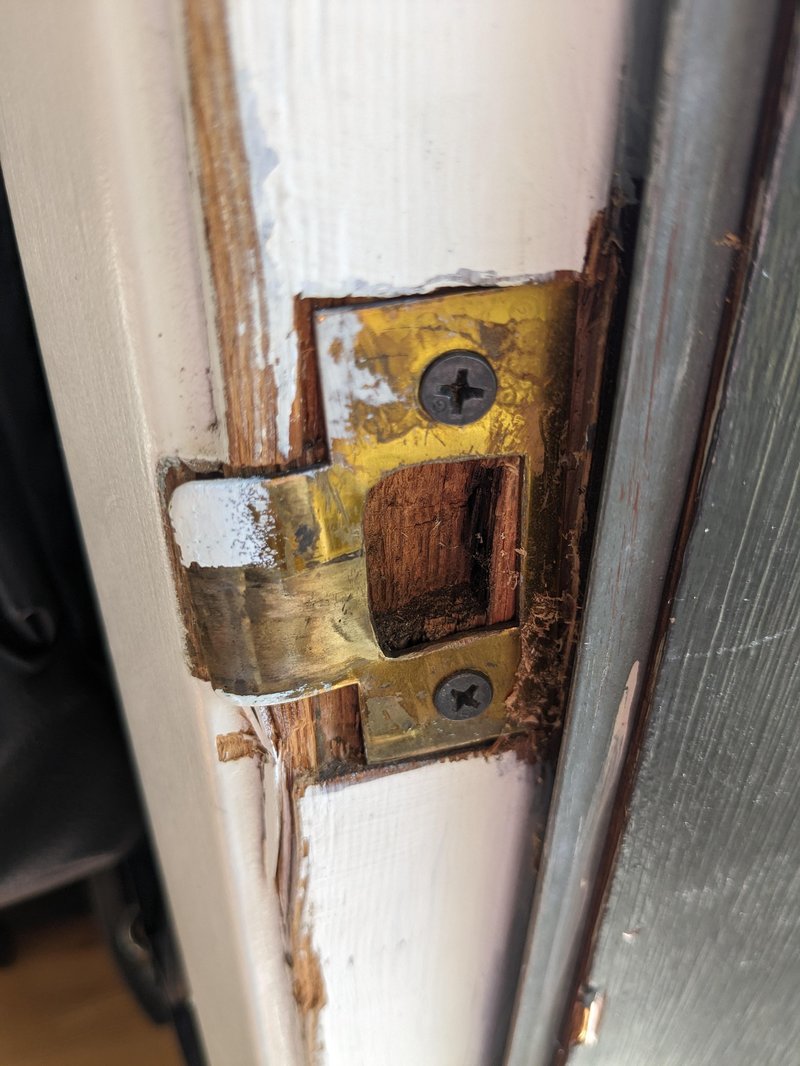 How To Enlarge A Door Strike Plate Opening For A Better Fit