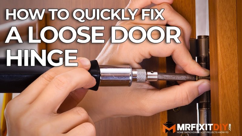 How To Fix A Door Hinge Pin That'S Too Loose In The Knuckle