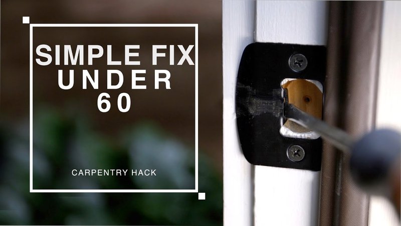 How To Fix An Exterior Door That Leaks Air Around The Bottom Corners