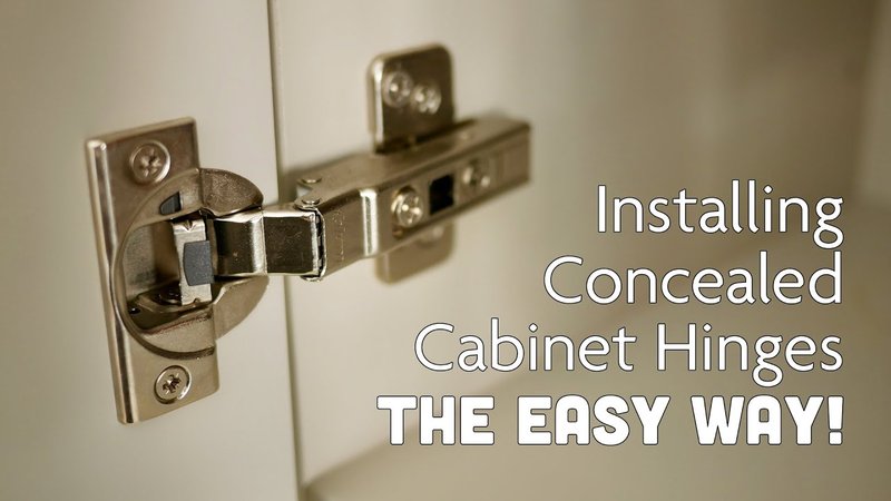 How To Install A Concealed Barrel Hinge On A Small Interior Door