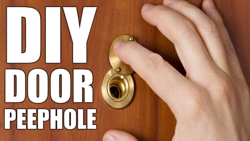 How To Install A Door Viewer (Peephole) On An Interior Door (E.G., In A Suite)