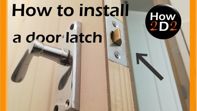How To Install A Drive-In Latch For Interior Doors (No Faceplate)