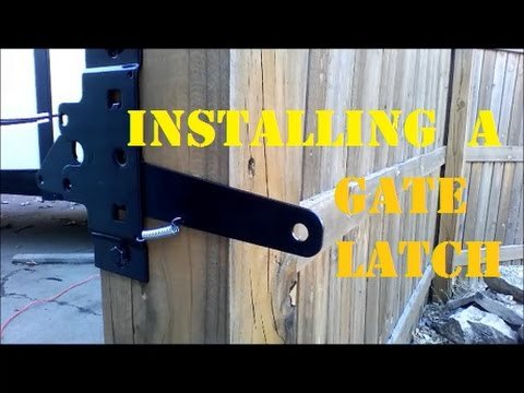 How To Install A Gate Latch On An Interior Archway Door
