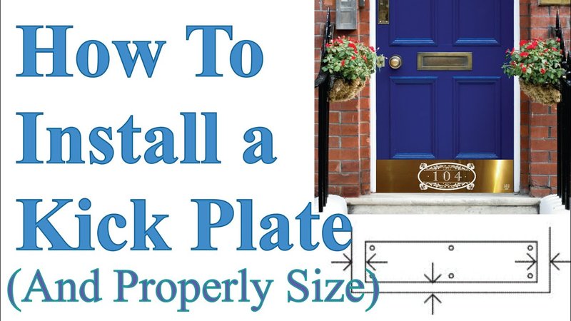 How To Install A Kick Plate With Concealed Screws