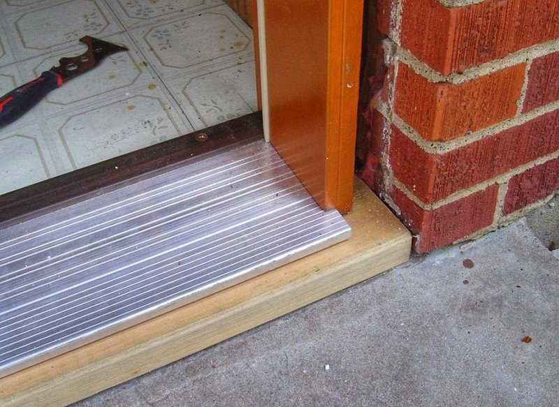 How To Install A New Door Sill Under An Existing Frame