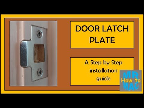How To Install A New Door Strike Plate For Better Latching
