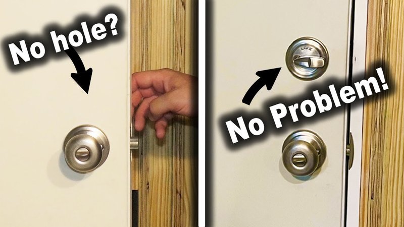 How To Install A New Latch Mechanism In An Existing Bore Hole