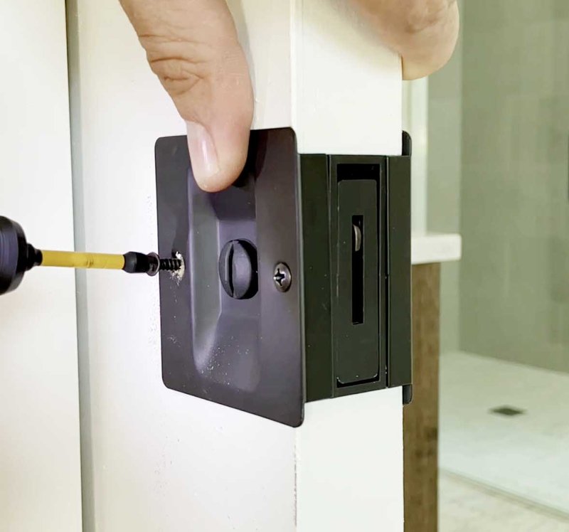 How To Install A Pocket Door Latch And Pulls