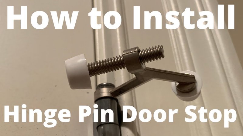 How To Install A Security Hinge Pin For Basic Interior Door Security