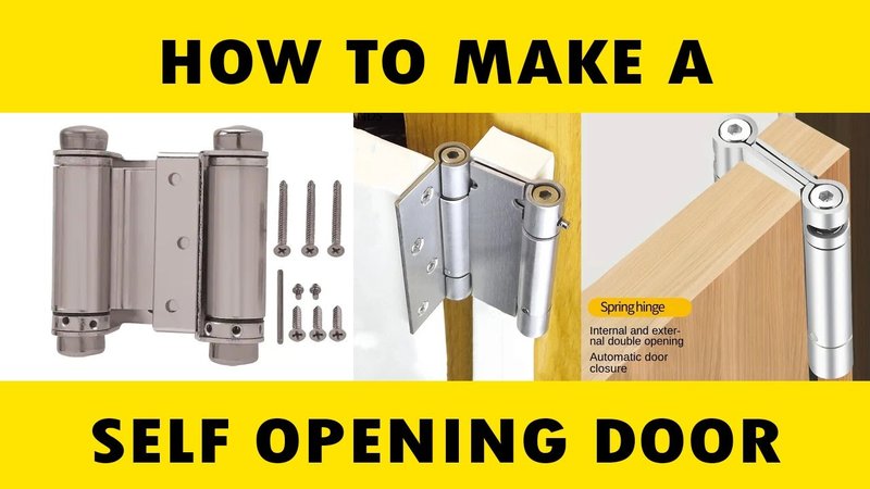 How To Install Spring Hinges For Automatic Door Closure