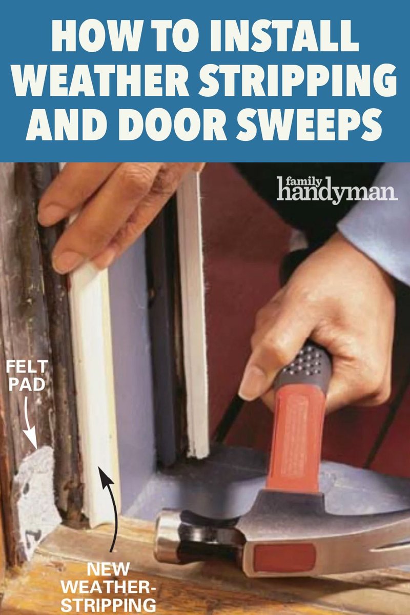 How To Install Weatherstripping On An Uneven Steel Door Frame