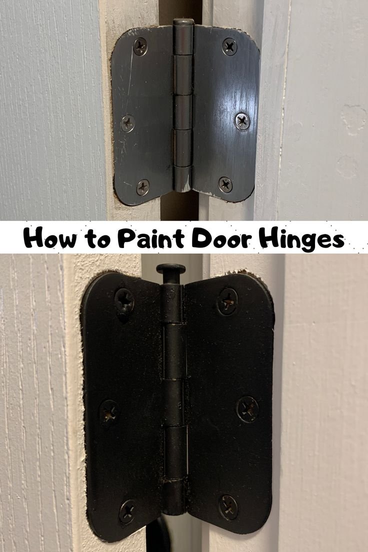 How To Paint Door Hinges Without Removing Them (For Aesthetic)