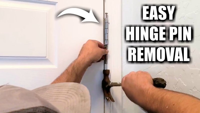 How To Remove Hinge Pins On Stubborn Interior Doors