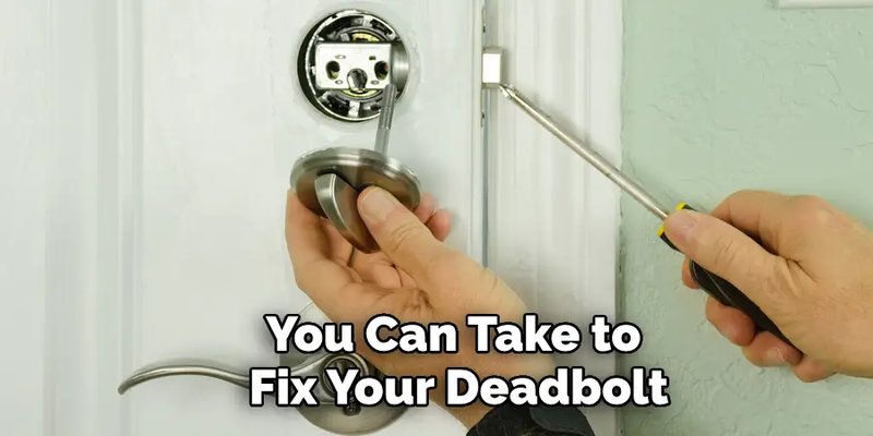 How To Repair A Deadbolt Cylinder That'S Loose In Its Housing