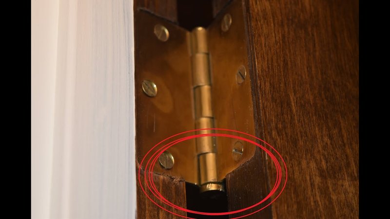 How To Replace A Security Pin Hinge On An Interior Entry Door