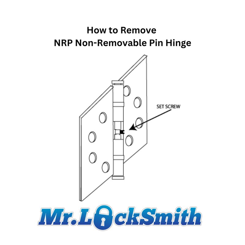 How To Replace A Specific Brand'S Exterior Door Hinge Pin (Non-Removable Type)