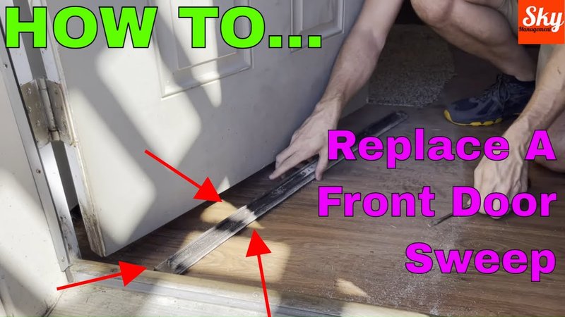 How To Replace The Rubber Gasket In A Door Bottom Sweep