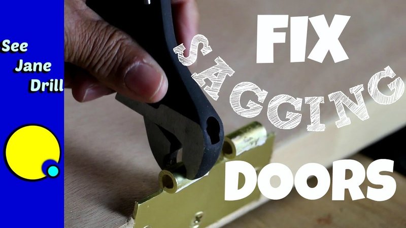 How To Stop A Door From Sagging By Adjusting Hinges