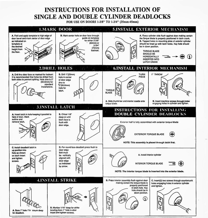 How To Use A Bore Sizing Guide For Perfect Deadbolt Fit