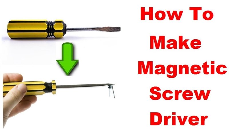 How To Use A Magnetic Screwdriver For Easier Hardware Installation