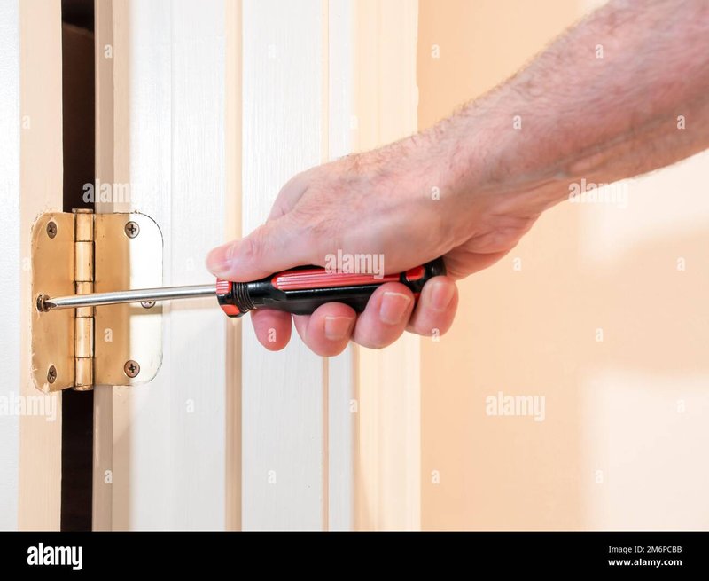 How To Use A Screwdriver For Exterior Door Hardware Repair
