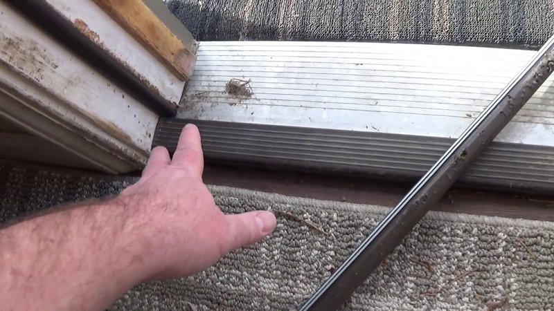 Repairing A Damaged Compression Weatherstrip On An Exterior Door