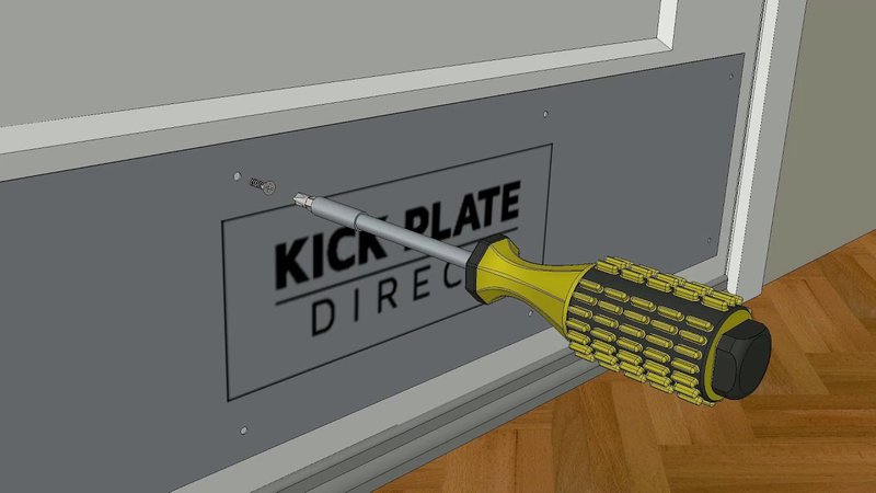Repairing A Damaged Screw Hole When Installing A Kick Plate