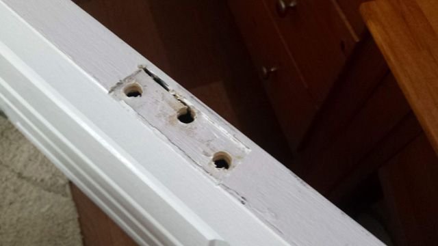 Repairing A Door Hinge That Feels Loose On A Hollow Core Door.