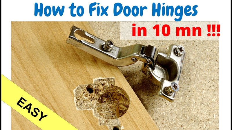 Repairing A Door Hinge That Has Developed Play In The Barrel
