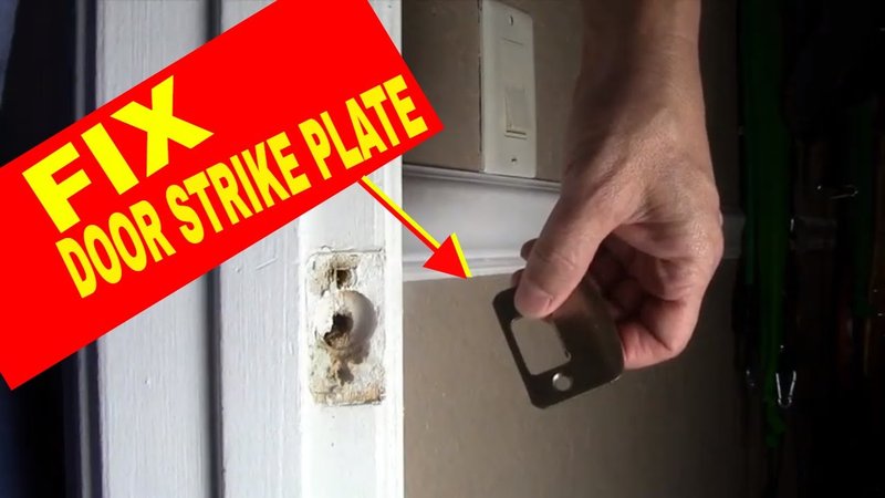 Repairing A Door Latch Faceplate That'S Coming Loose