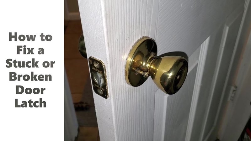Repairing A Door Latch That'S Broken Internally