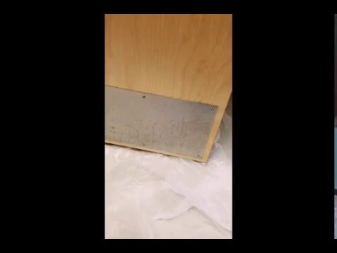 Repairing A Kick Plate That Has Bent From Impact