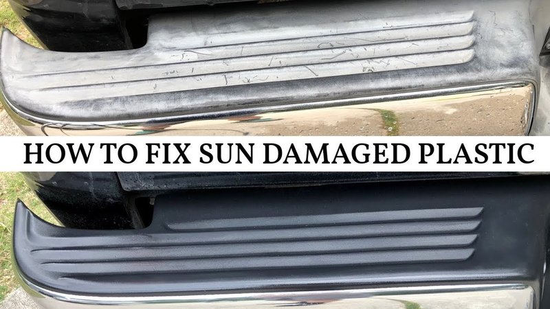 Repairing A Kick Plate That Has Faded Unevenly From Sun Exposure