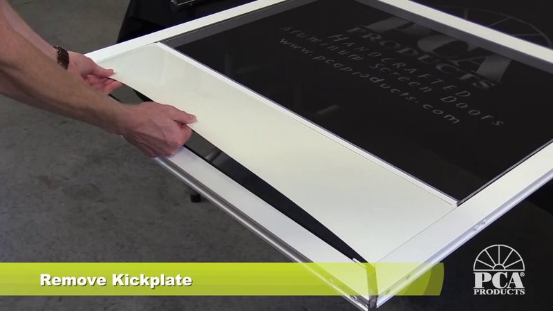 Repairing A Kick Plate That'S Bent At The Corners From Impact
