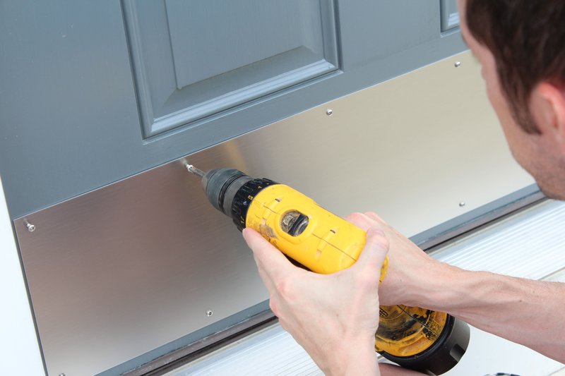 Repairing A Kick Plate That'S Bent At The Corners
