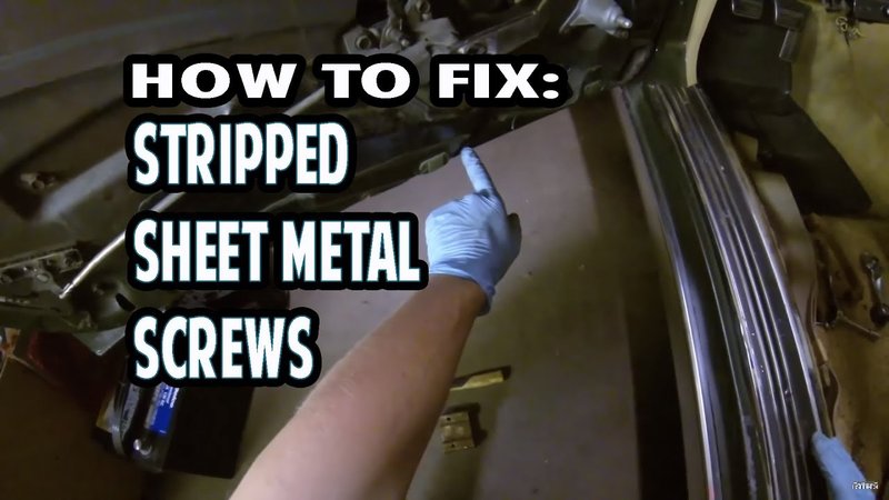 Repairing A Kick Plate That'S Loose Due To Stripped Screw Holes
