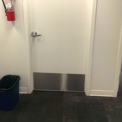 Repairing A Kick Plate That'S Loose On A Steel Entry Door