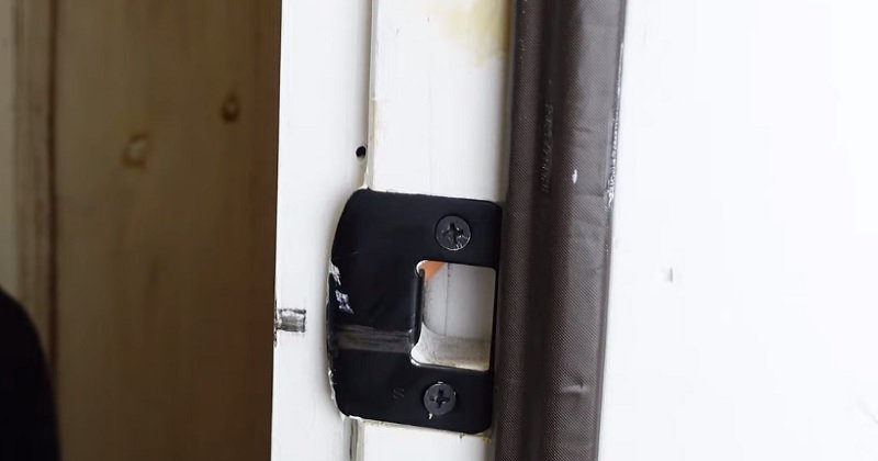 Repairing A Kick Plate That'S Loosened Due To Door Movement