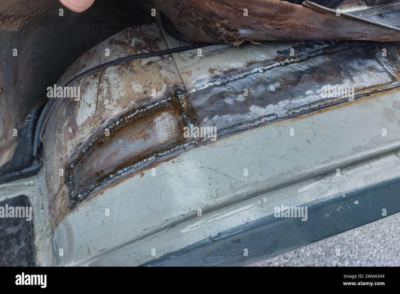 Repairing A Kick Plate With A Specific Metal Patching Compound