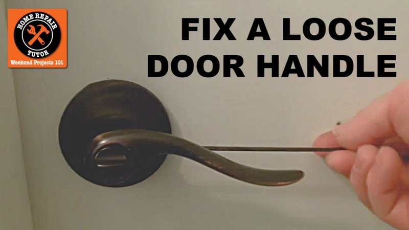 Repairing A Loose Handleset On An Old Wood Entry Door Frame